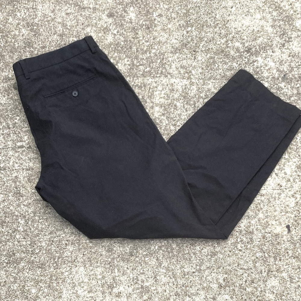 EXPRESS Black Flat Front Stretch Pants Size 34x30